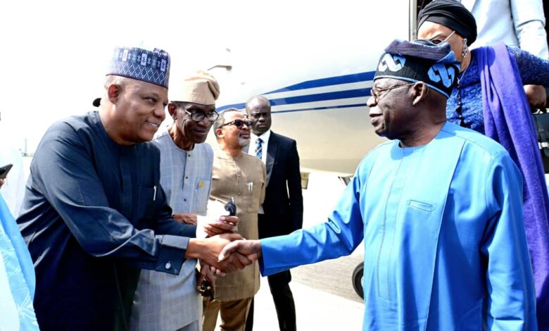 PHOTO NEWS: Tinubu arrives Nigeria in preparation for presidential inauguration 13 Tinubu airport