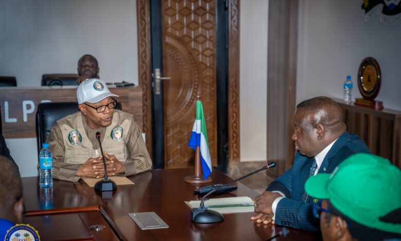 ECOWAS Observation Mission meets Sierra Leone presidential flag bearers, expresses concern over reported violence 1 IMG 20230623 WA0015