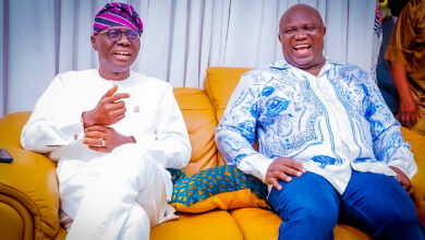 PHOTO NEWS: Sanwo-Olu visits Ambode, felicitates predecessor on 60th birthday 9 PIX 2360