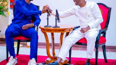 PHOTO NEWS: Arsenal star Bukayo Saka visits Governor Sanwo-Olu 8 Saka Sanwo Olu4