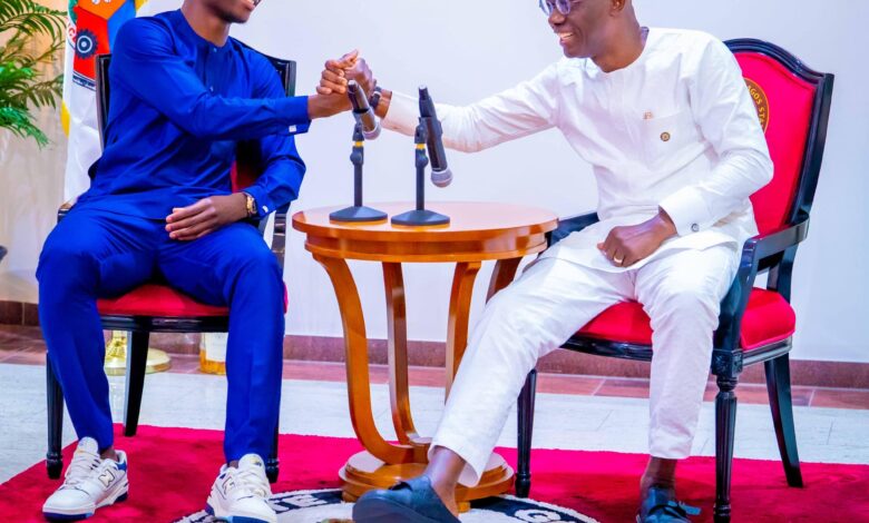 PHOTO NEWS: Arsenal star Bukayo Saka visits Governor Sanwo-Olu 9 Saka Sanwo Olu4