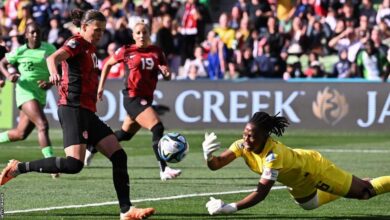 Nigeria 0-0 Canada: Nnadozie's penalty save denies Christine Sinclair FIFA World Cup history 7 130476696 gettyimages 1545821931