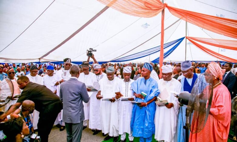 Adeleke, deputy head ministries of works, sports as governor inaugurates executive council 1 IMG 20230719 WA0068