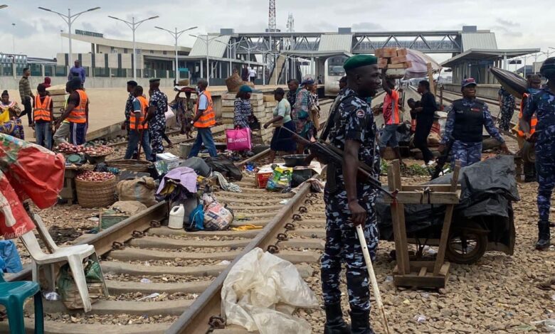 Lagos Taskforce clears traders off Agege railtrack 9 IMG 20230724 WA0015