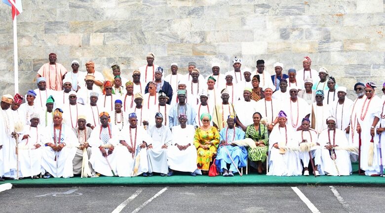 Sanwo-Olu to traditional rulers: Security of Lagosians, is our collective responsibility 1 PIX 7590