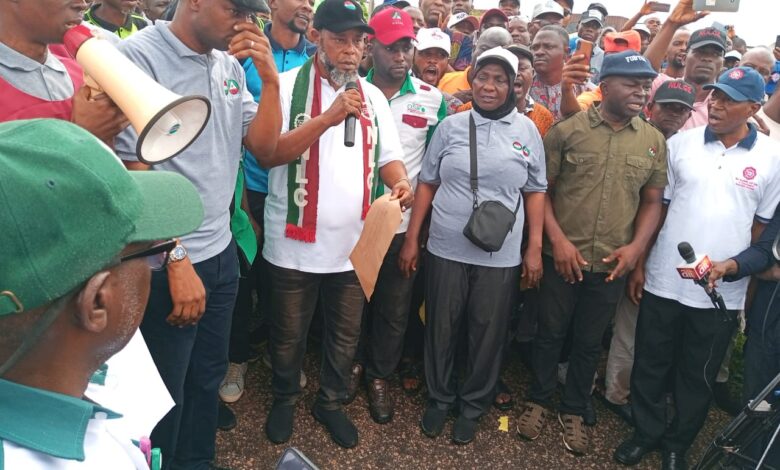 Kwara NLC joins nationwide protest, demands rehabilitation of refineries 1 IMG 20230802 WA0009