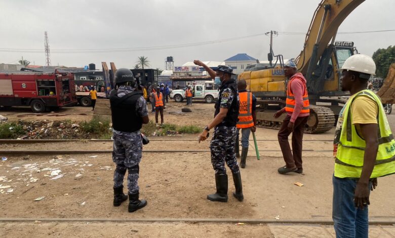 Lagos taskforce clears fagba rail track 1 IMG 20230812 WA0020