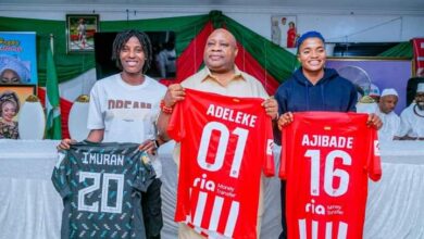 Adeleke hosts two Osun-born Super Falcons stars 1 IMG 20230813 WA0002