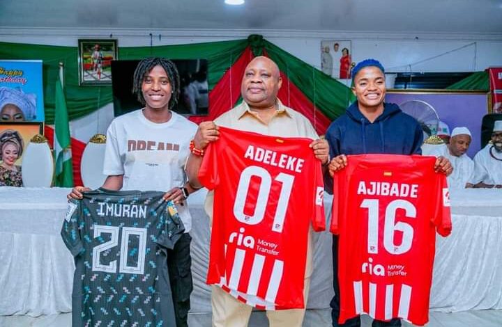 Adeleke hosts two Osun-born Super Falcons stars 1 IMG 20230813 WA0002