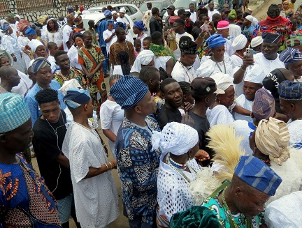Sango festival: Oyo Govt. seeks UNESCO’s recognition 1 Oyo Commissioner of culture toursim Wasiu Olatubosun among Sango worshippers