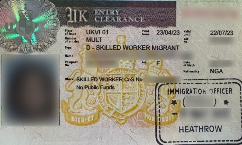skynews nigera skilled worker visas 6259644