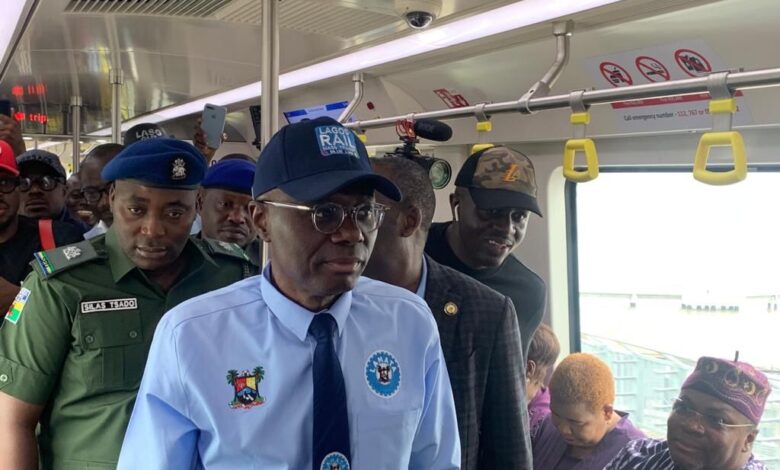 VIDEO: Sanwo-Olu becomes first passenger on Lagos Blue line 1 20230904 133910