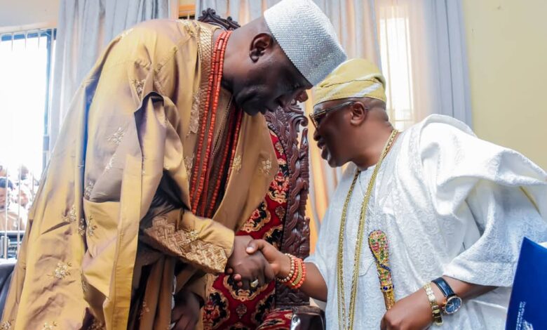 Oluwo visits, drums support for Soun of Ogbomoso 1 IMG 20230915 WA0008