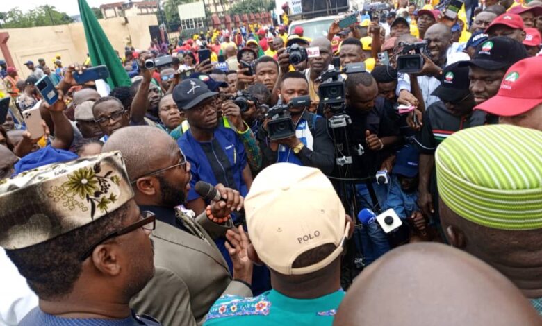 RTEAN: TUC besieges Lagos Assembly, says govt should keep to promises 1 IMG 20230925 WA0054