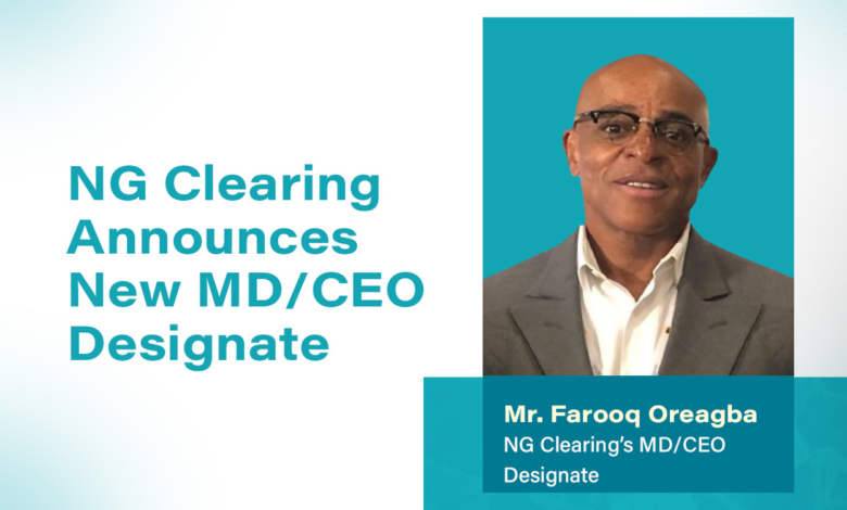 NG Clearing announces new MD/CEO appointment, pending SEC approval 1 NGCL New CEO HEader