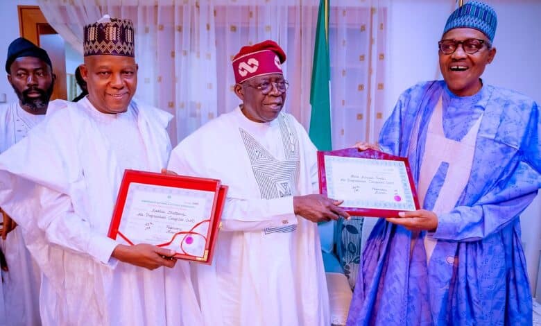 Buhari congratulates Tinubu on Supreme Court victory 1 Buhari Tinubu Shettima
