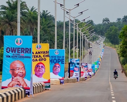 Imo Guber: Uzodimma's beautiful a-frame boards adorn Owerri, Okigwe, other zone 3 HOPE IMO 2023 4