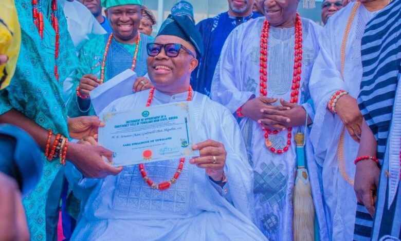 Akpabio bags Yewa chieftaincy title in Ogun 15 IMG 20231015 WA0004