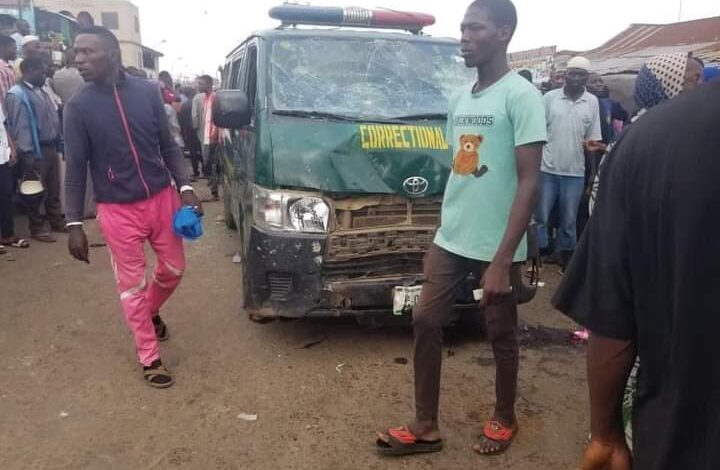 Pandemonium as Correctional centre bus kills one, injured many in Ilorin 7 IMG 20231019 WA0199