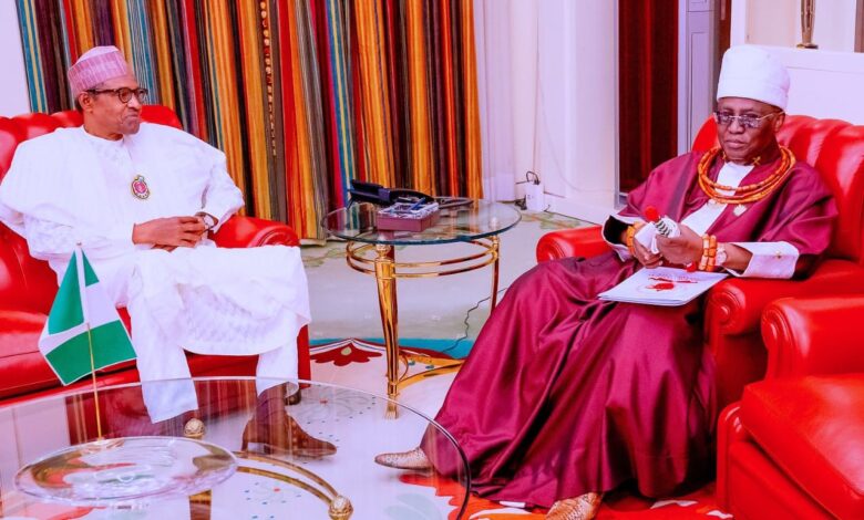 Buhari lauds 'king among kings' Oba of Benin at 70 1 IMG 20231021 WA0036