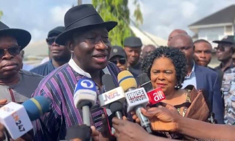 Jonathan wants National Assembly to stop off season election in Nigeria 1 Goodluck Jonathan speaking