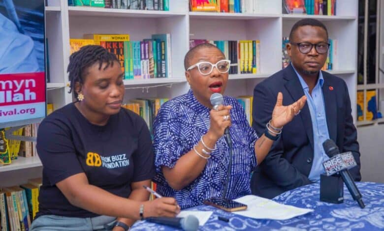 Lola Shoneyin: Why this year’s Ake Arts and Book Festival is so special 1 Gt0j7C1W Oyeshola Oloyede Team Lead Ake Arts and Books Festival Lola Shoneyin Convener Ake Arts and Books Festival and Mr Maurice Igugu Chief Marketing Officer Sterling Bank 1024x680 1