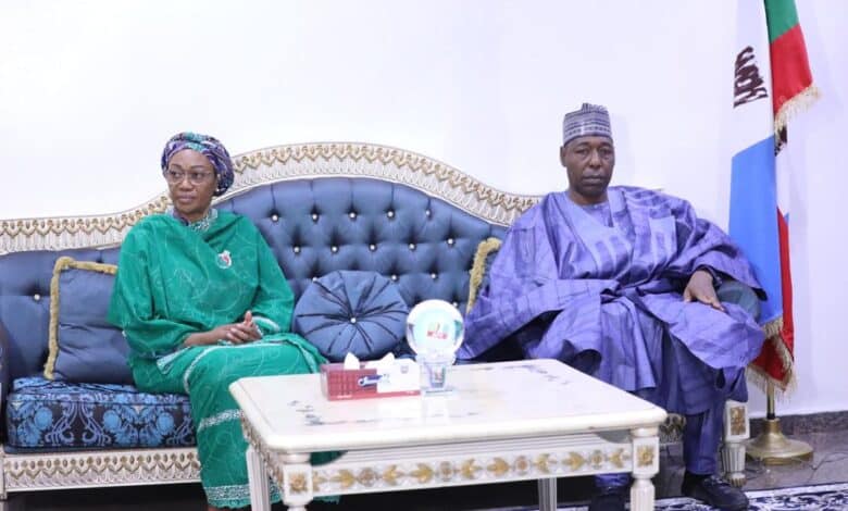 PHOTO NEWS: First lady condoles with Zulum on mother-in-law's death 9 IMG 20231116 WA0069