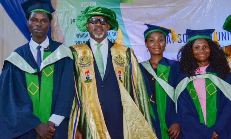 TASUED Convocation: Abiodun gifts 3 best graduating students N2m each 1 IMG 20231128 WA0215
