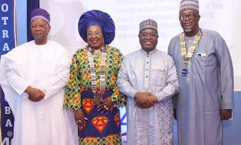 Mecure Industries to list on NGX’s main board 1 L – R : Pioneer District Governor, Rotn. Julius Adelusi-Adeluyi; District Governor, Rotary Club of Ogba, District 9110, Rotn. Ifeyinwa Ejezie; Group Chairman, Nigerian Exchange Group (NGX Group), Alhaji (Dr.) Umaru Kwairanga and President, Rotary Club of Ogba, District 9110, Rotn. Awojide Awesun during the 40th Anniversary Luncheon and Installation of the 41st President of Rotary Club of Ogba, District 9110 held on Monday in Lagos.