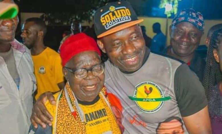 Soludo loses father aged 92 1 Soludo and his father