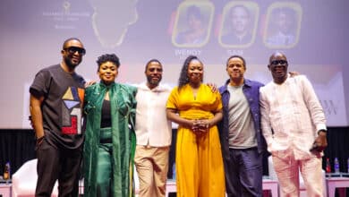 BridgeAfric launched In Lagos as stakeholders advocate collaboration in Africa’s creative industry 14 L-R: A cross-section of panelists, Dare Art Alade, Nigerian multi-platinum Afro R&B singer, Chief Creative Director, Livespot360, Wendy Harawa, Malawian Musician, C.E.O JACOBS Events, St. John Freeman, Music Producer from New York, Victoria Nkong, President, The BridgeAfric, Sam Onyemelukwe, Senior Vice President of Global Business Development, Trace TV and Ayo Animashaun, CEO, Smooth Promotions and Executive Producer, The Headies during the official launch of BridgeAfric held at the Alliance Francais in Ikoyi, Lagos, on Wednesday.