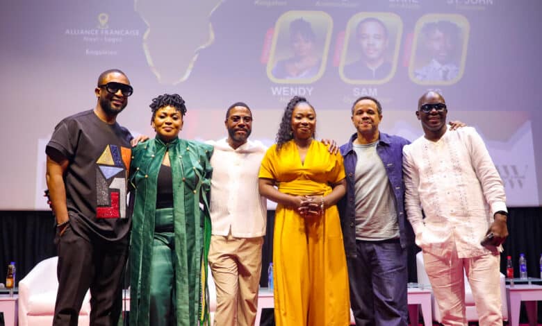 BridgeAfric launched In Lagos as stakeholders advocate collaboration in Africa’s creative industry 1 L-R: A cross-section of panelists, Dare Art Alade, Nigerian multi-platinum Afro R&B singer, Chief Creative Director, Livespot360, Wendy Harawa, Malawian Musician, C.E.O JACOBS Events, St. John Freeman, Music Producer from New York, Victoria Nkong, President, The BridgeAfric, Sam Onyemelukwe, Senior Vice President of Global Business Development, Trace TV and Ayo Animashaun, CEO, Smooth Promotions and Executive Producer, The Headies during the official launch of BridgeAfric held at the Alliance Francais in Ikoyi, Lagos, on Wednesday.