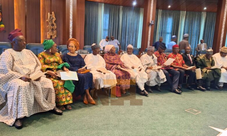 BREAKING: Tinubu swears in new ICPC chair, members of Fed civil service commission 1 20231213 134400