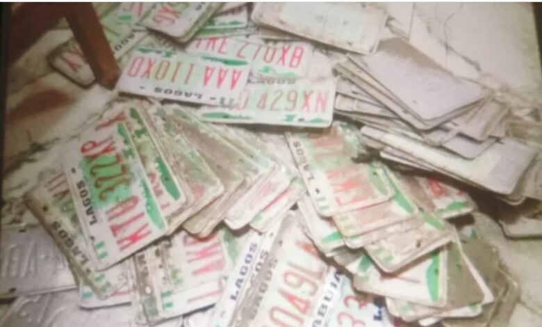 E-call up system: NPA bursts syndicate with 413 fake number plates in Lagos 1 A