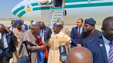 VIDEO: Tinubu arrives Maiduguri for Chief of Army Staff annual conference 10 IMG 20231211 WA0023