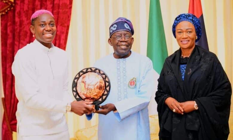 Tinubu hosts Oshoala, salutes excellence of Nigerian women 1 IMG 20231228 WA0018