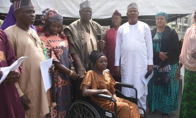 Abdulrazaq distributes mobility aids to people living with disabilities 1 IMG 20231230 WA0163