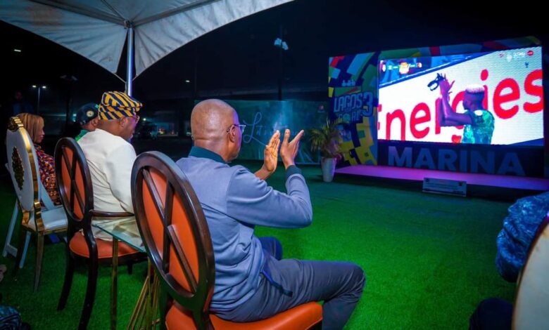 PHOTO NEWS: Sanwo-Olu watch Eagles win over Cameroon at viewing centre 11 FB IMG 1706398179176