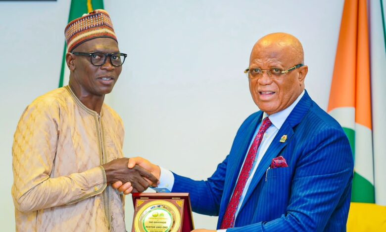 Governor Eno welcomes new INEC REC, harps on neutrality, fairness 1 IMG 20240118 WA0001