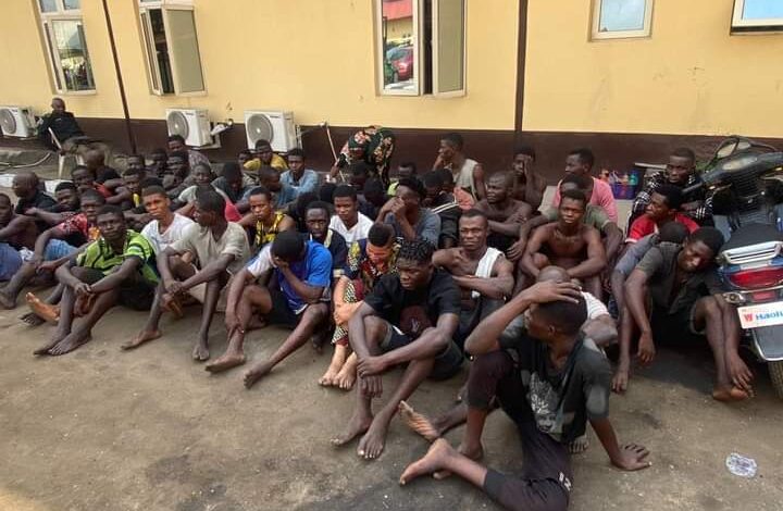 Lagos taskforce raid Oshodi, environs for 'criminal elements' 1 IMG 20240123 WA0004