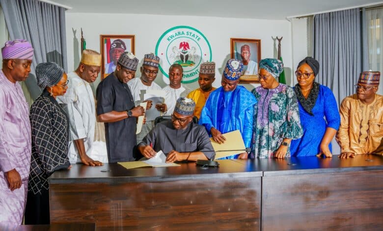 Abdulrazaq signs 2024 appropriation bill into law 1 IMG 20240126 WA0297