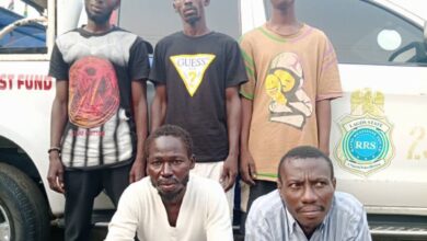 Police arrest five robbery suspects at Agege under bridge 1 IMG 20240119 170416