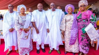 Ambode, Hamzat, Ogun first lady, others attend Lagos Thanksgiving Service 2 Pix 6950