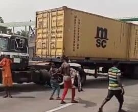 Truck driver crushes motor boy to death in Apapa 6 Resizer 17040568557371.jpeg