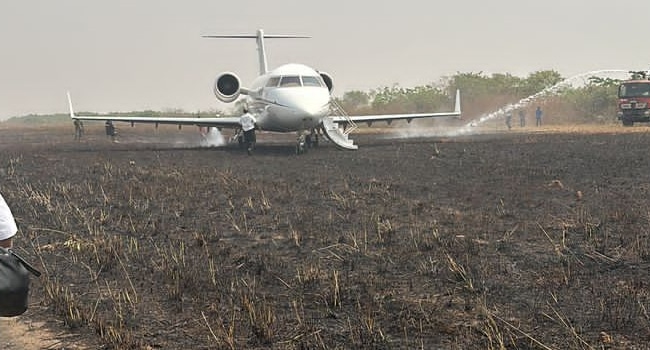 Jet carrying VIPs overshoots runway in Ibadan 1 crash ibadan
