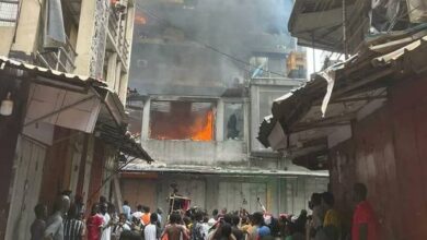 VIDEO: Lagos fire service puts out Mandilas building fire on Lagos Island 2 images 2024 01 21T185956.831