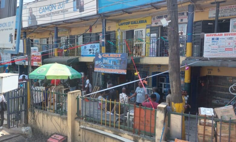 BREAKING: Fire razes shops at Ikeja Computer Village 1 20231218 114551 scaled 1