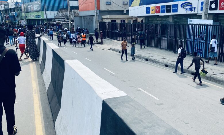 Computer village shut, heavy security as Tinubu commissions Redline Rail in Ikeja 9 IMG 20240229 120825