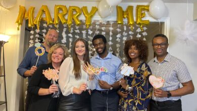 Omoni Oboli’s first son proposes to girlfriend in Canada 1 Omoni Oboli and her son with husband