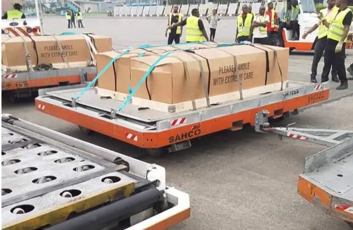 PHOTOS: Wigwe, wife, son’s corpses arrive Nigeria for burial 3 1